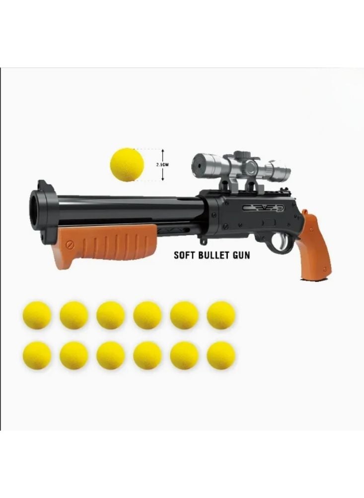 بريميم مجموعة لعب الأدوار للأطفال: مسدس لعبة على شكل شخصية مع كرات إسفنجية ناعمة ونظارات واقية - لعبة إطلاق نار - Image 2